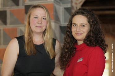 work in progress: "LOVEMOBIL", Dokumentarfilm von Elke Lehrenkrauss und "Die Krone von Arkus", Spielfilm von Franziska Pohlmann (links)